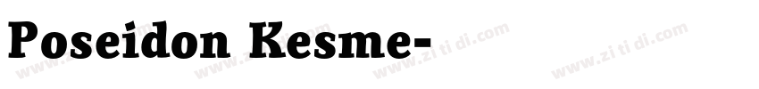 Poseidon Kesme字体转换